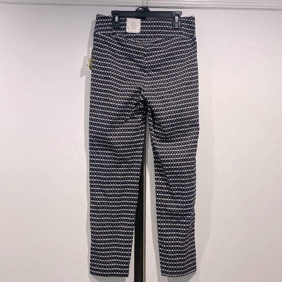 NWT Jules and Leopold Pull On Slim Crop Leg Ankle Length Graphic Pants Size S !! - Picture 4 of 13